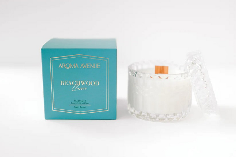 Aroma Avenue Beachwood 7oz Candle