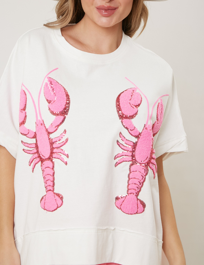 Sequin Crawfish Tee