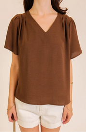 The Chestnut Charm Blouse