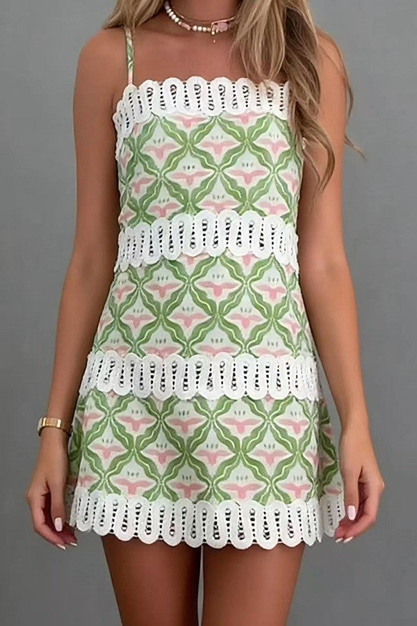 Palm Breeze Mini Dress