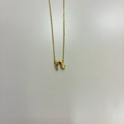 High School Script Initial Necklace