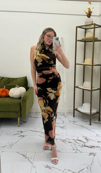 Faith Floral Halter Dress