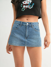 Miranda DRK Denim Skort