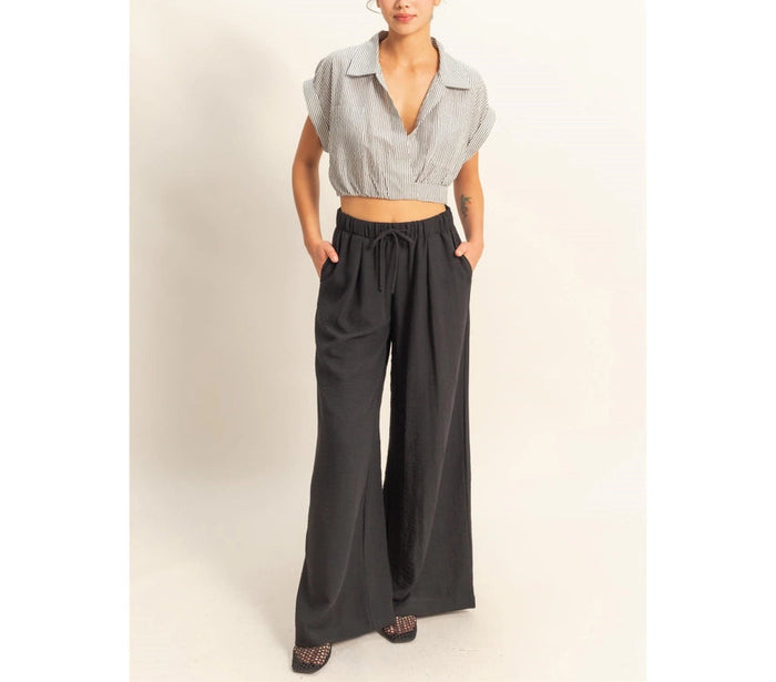 Serinity Stripped Crop Top