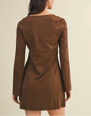 Journee Suede Mini Dress