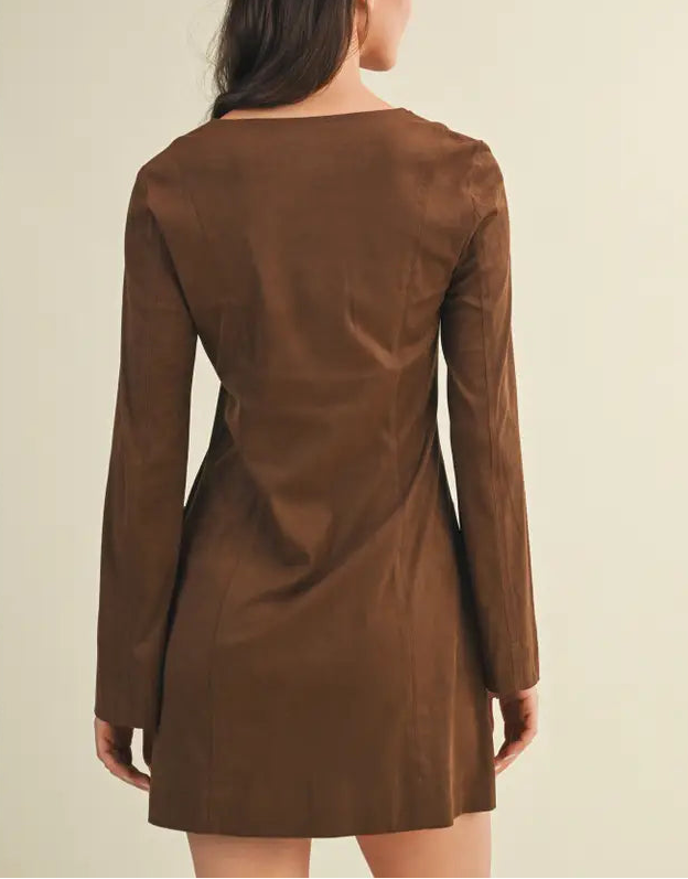 Journee Suede Mini Dress