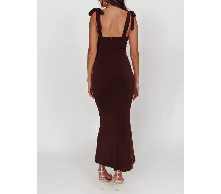 Rylee Maxi Dress Brown