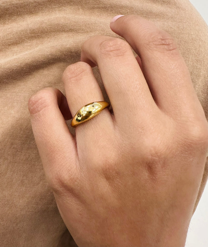 Amber 18K Gold Plated Ring