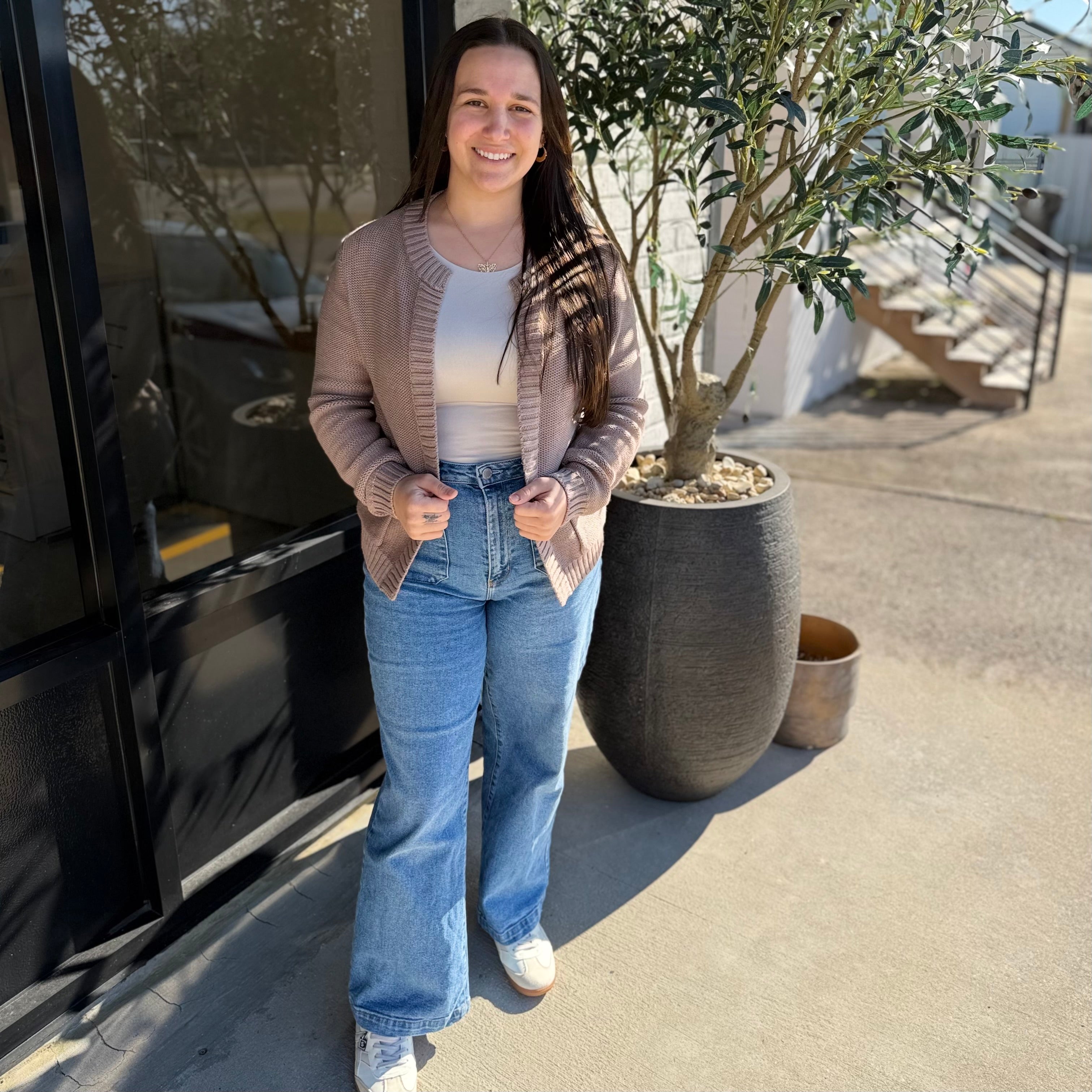 The Everyday Knit Cardigan Mocha