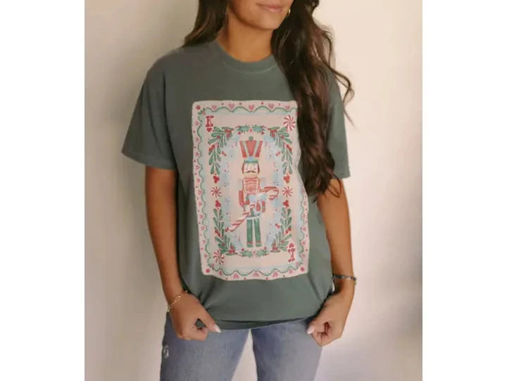 Nutcracker Playing Card Graphic Tee