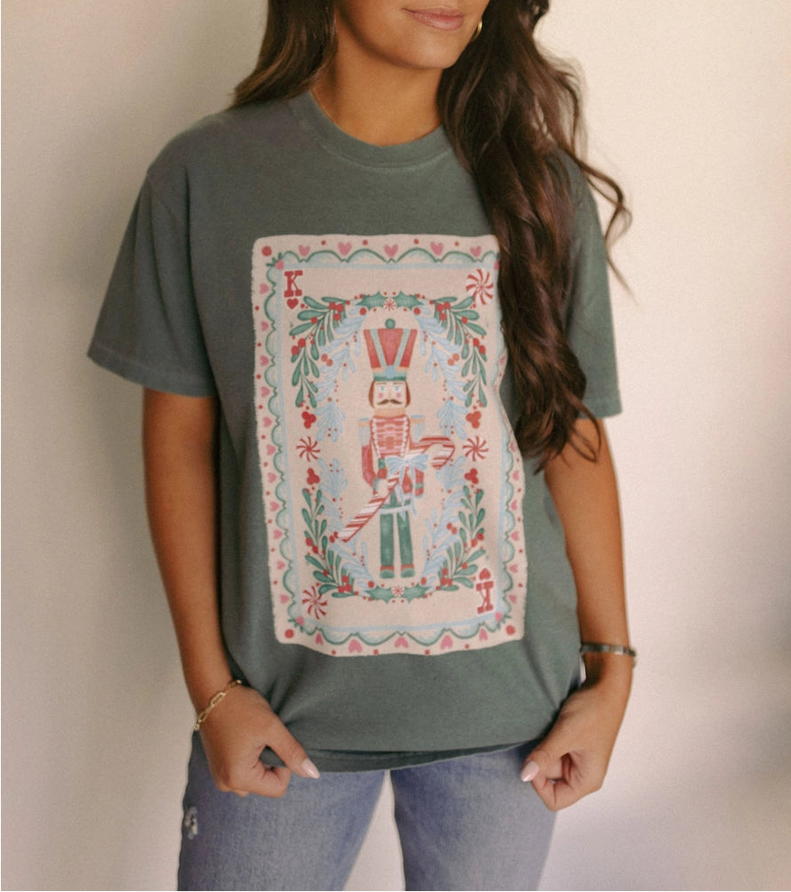 Nutcracker Playing Card Graphic Tee