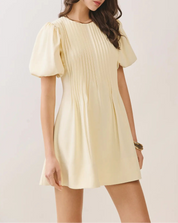 Sunshine Pleated A-Line Dress