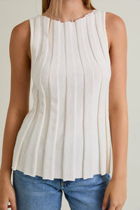 Everleigh Sweater Tank Ivory