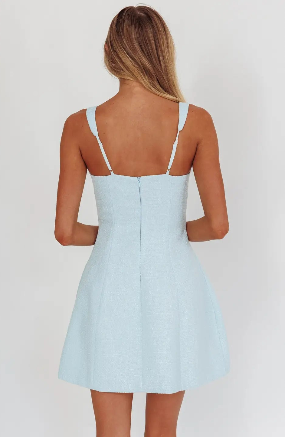 Sky Bloom Mini Dress