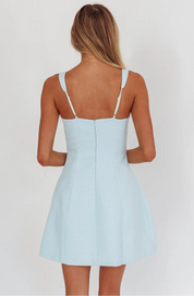 Sky Bloom Mini Dress