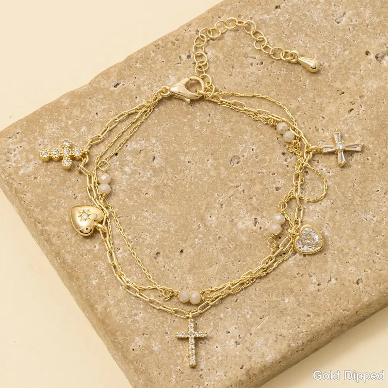 Golden Whimsy Charm Bracelet