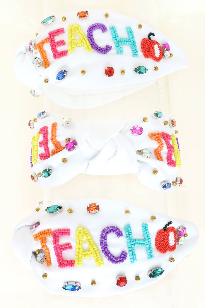 Teach Beaded Headband