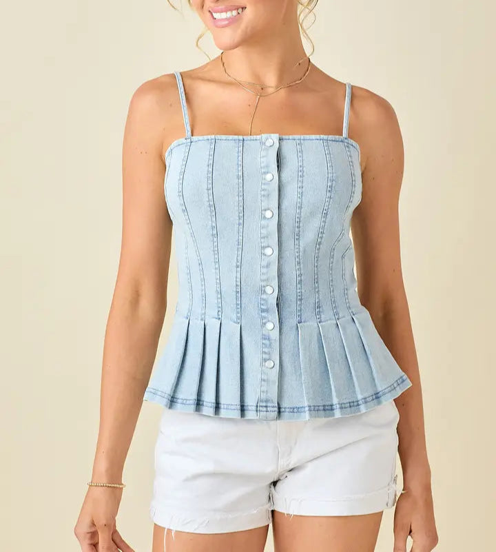 Candice Denim Top