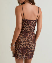 Midnight Prowl Cheetah Dress