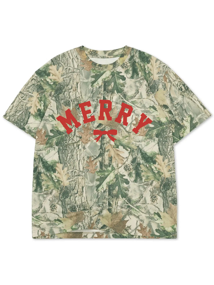 Kids Merry Camo Graphic Tee
