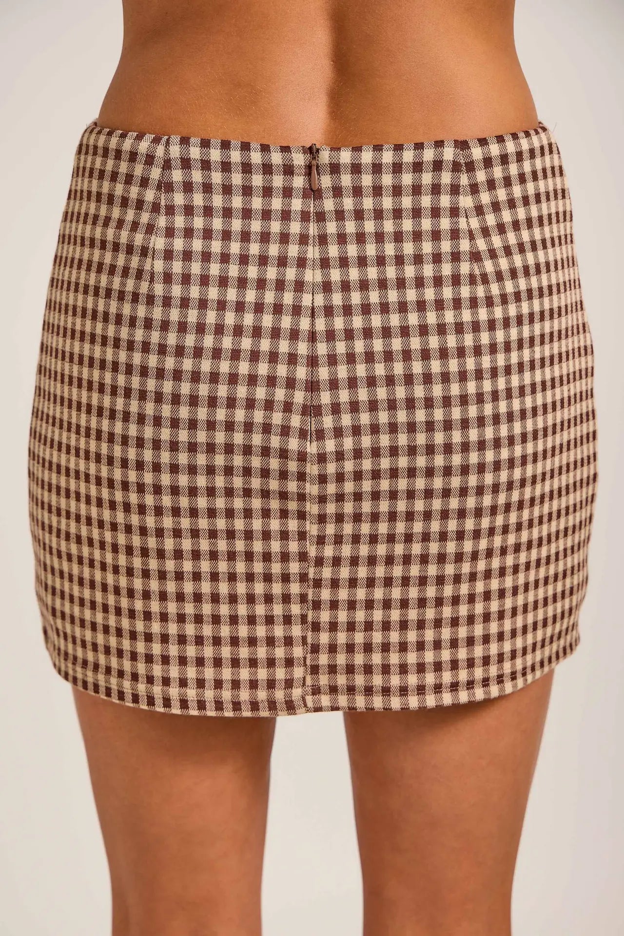 The Maple Gingham Skort