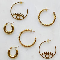 Sienna Huggie Hoop Earrings