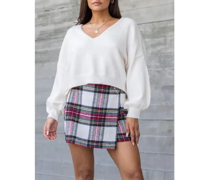 Paige Plaid Mini Skirt