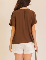 The Chestnut Charm Blouse