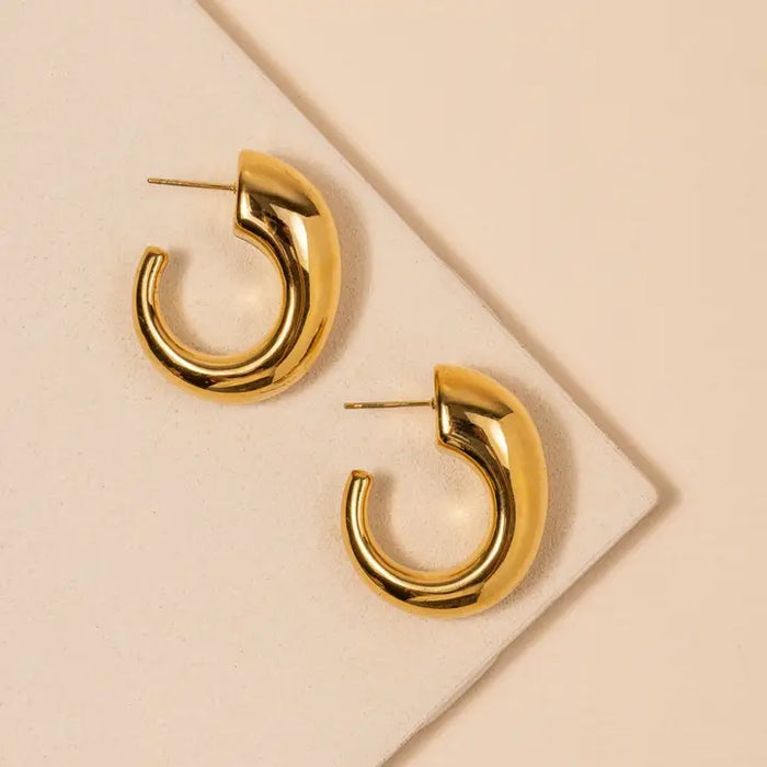 Alyssa 18K Gold Dip Earrings