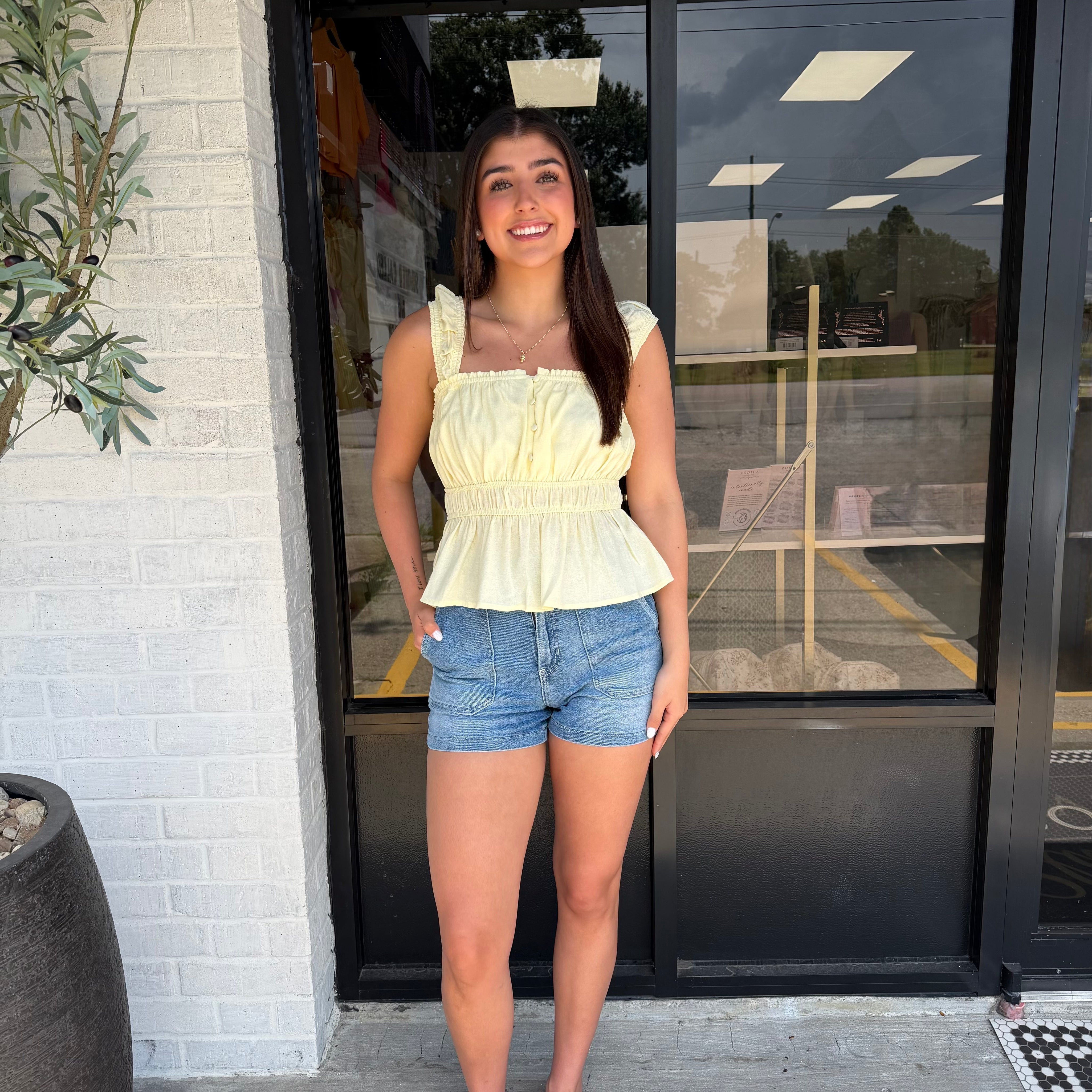 Sweet Magnolia Peplum Tank