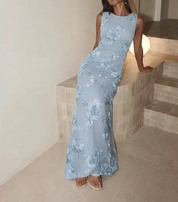 Celeste Appliqué Maxi Dress
