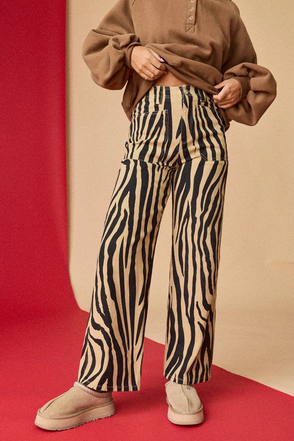 Bold Stipe Wide Leg Pants