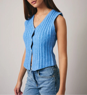 The Kiva Knit Button Tank