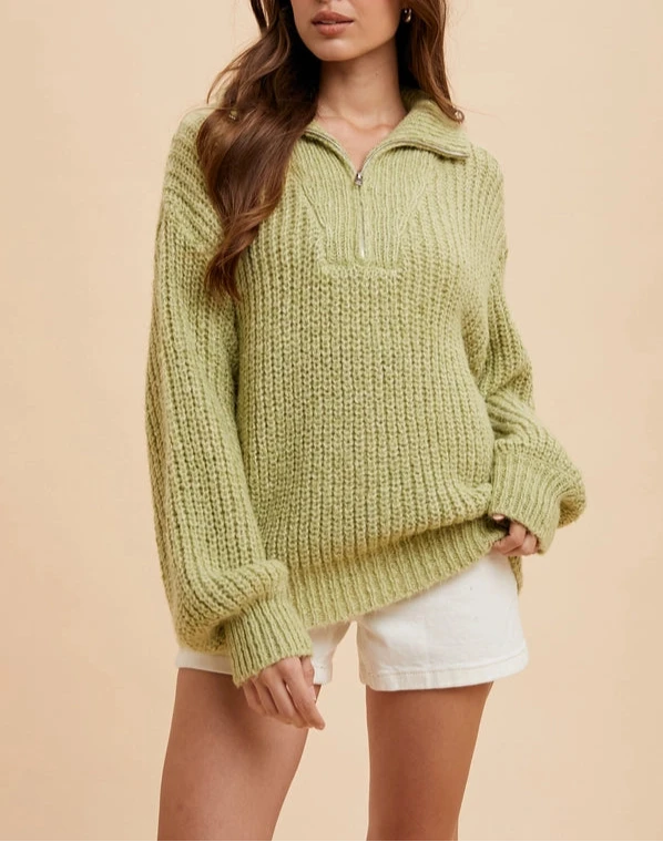 Kylie Knitted Polo Sweater