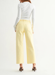 HR Utility Wide Leg Jean Yellow