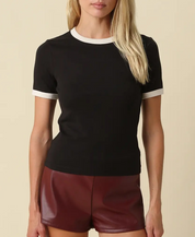 Ivy Crewneck Tee Black