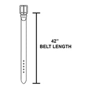 Square Buckle Black Leather Belt