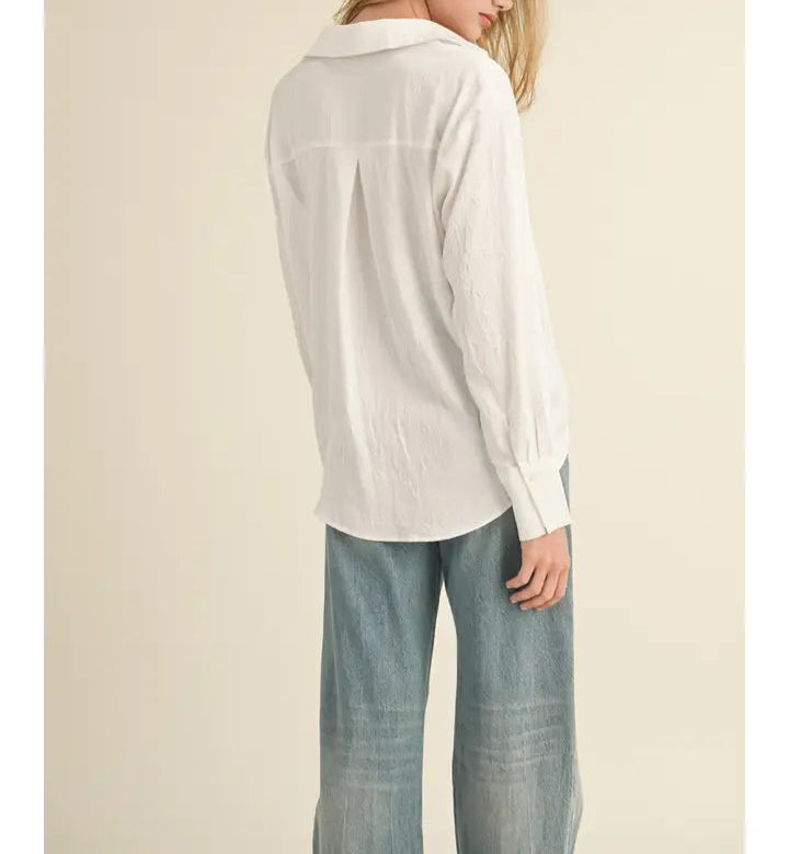 Veda Button Down Top