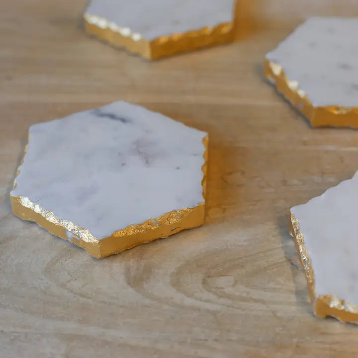 Vernazza Marble Coasters Set