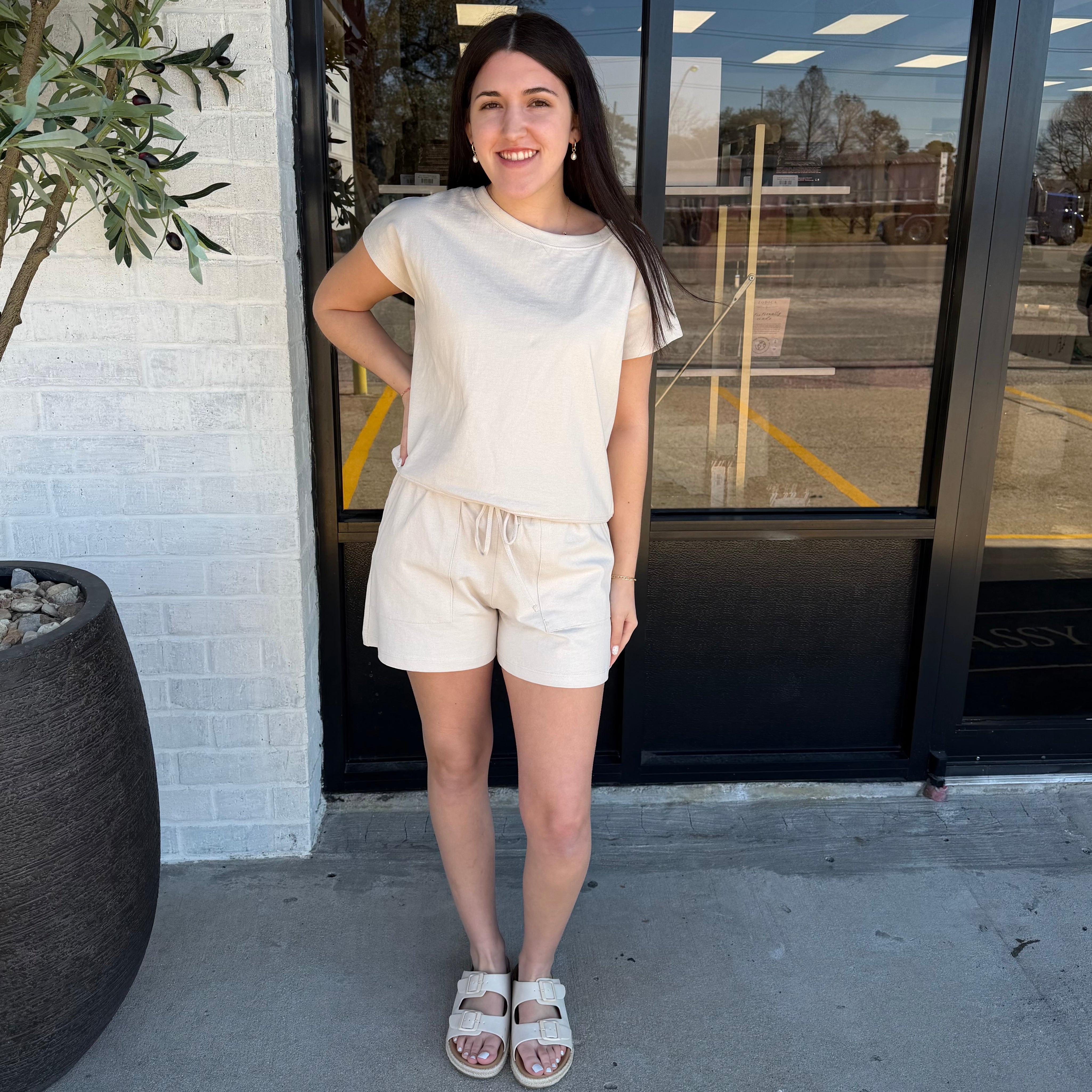 CloudSoft Cotton Lounge Set Sand Beige