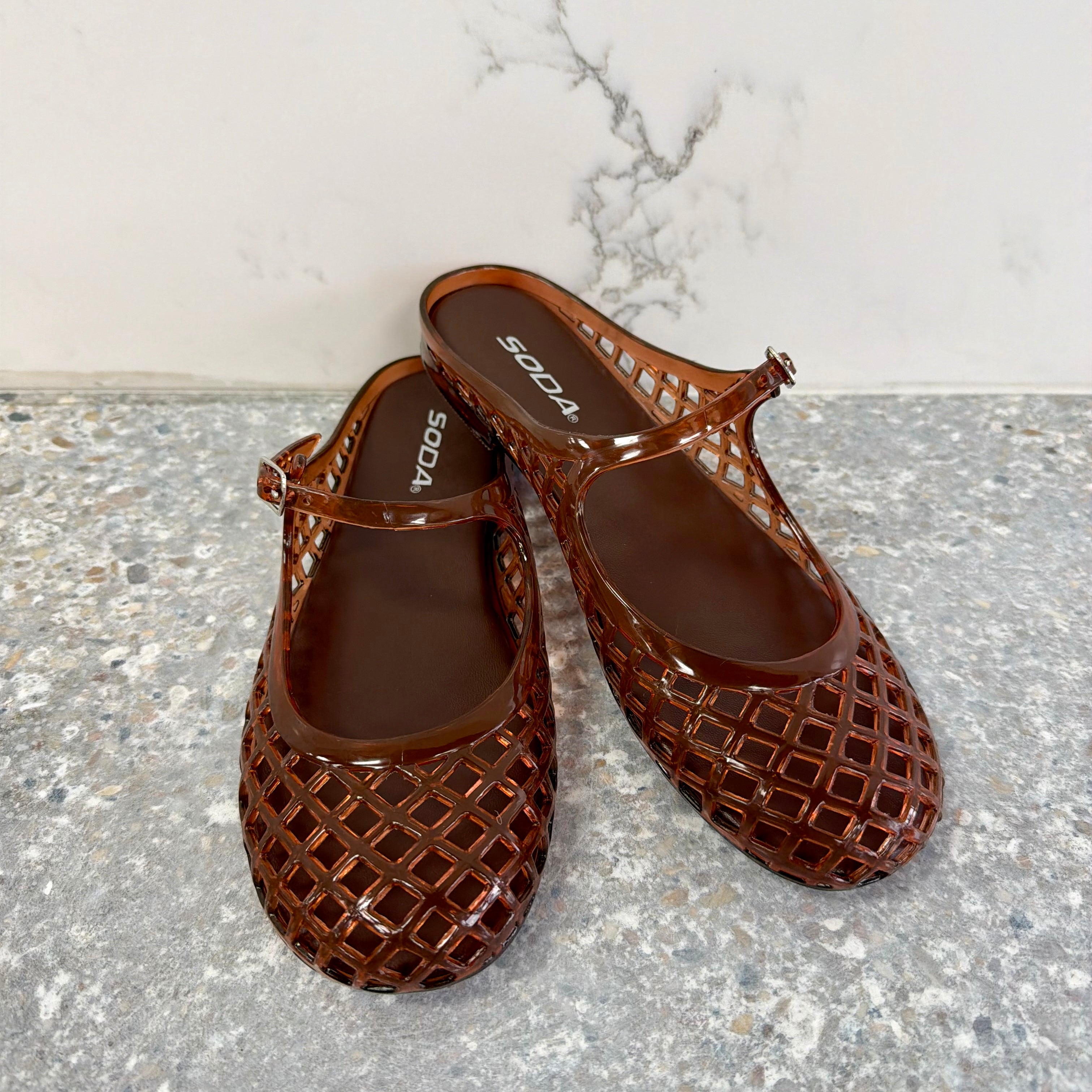Bruce Jelly Sandal Drk Brown