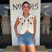 The Wildflower Crochet Vest