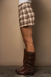 Polly Plaid Mini Skirt