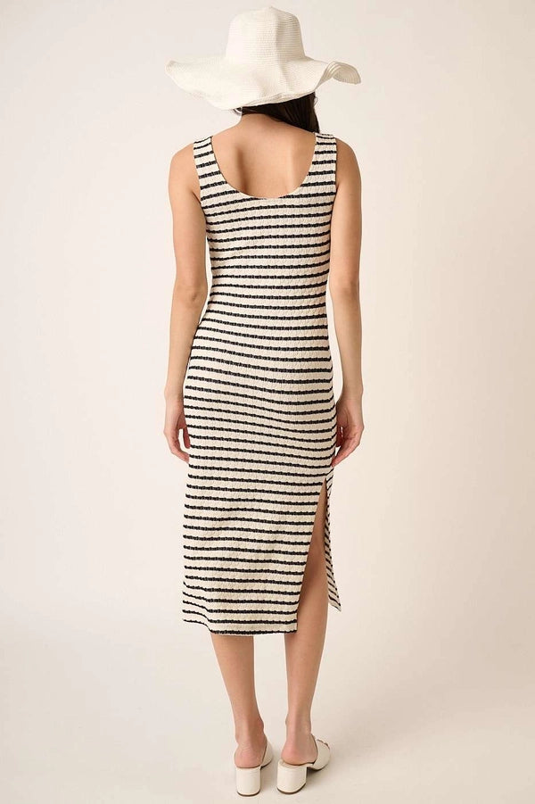 Sierra Stripe Sleeveless Midi Dress