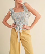 The Lila Flutter Top