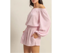 Ella Off The Shoulder Top & Shorts Set