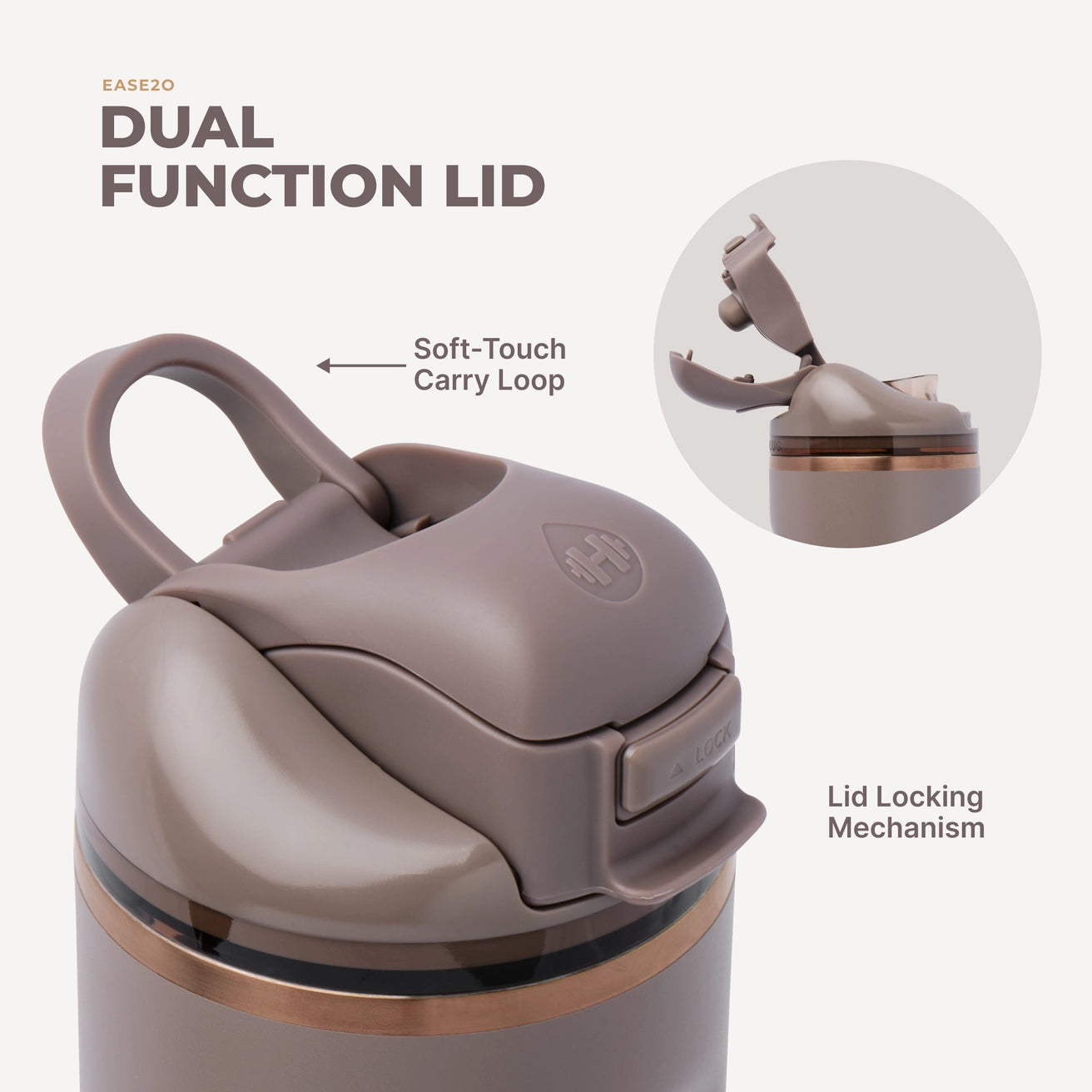 HydroJug 24oz Clay Ease2o