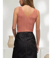 Louise V Neck Knit Top