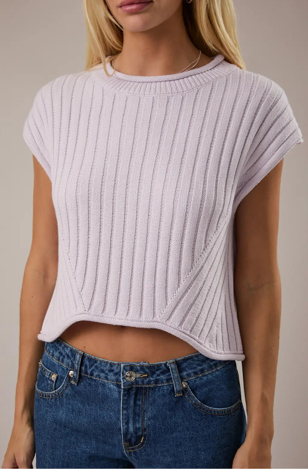 The Wren Sweater Top Lavender