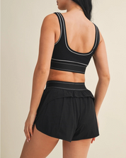 Contrast Thread Sports Bra